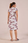 Sweet Moon Knit Cotton Mid Length Nightdress - Cloudy White — thumbnail 2